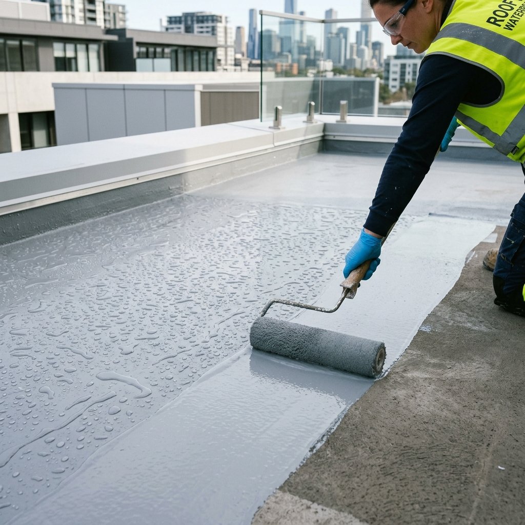 Commercial waterproofing application
